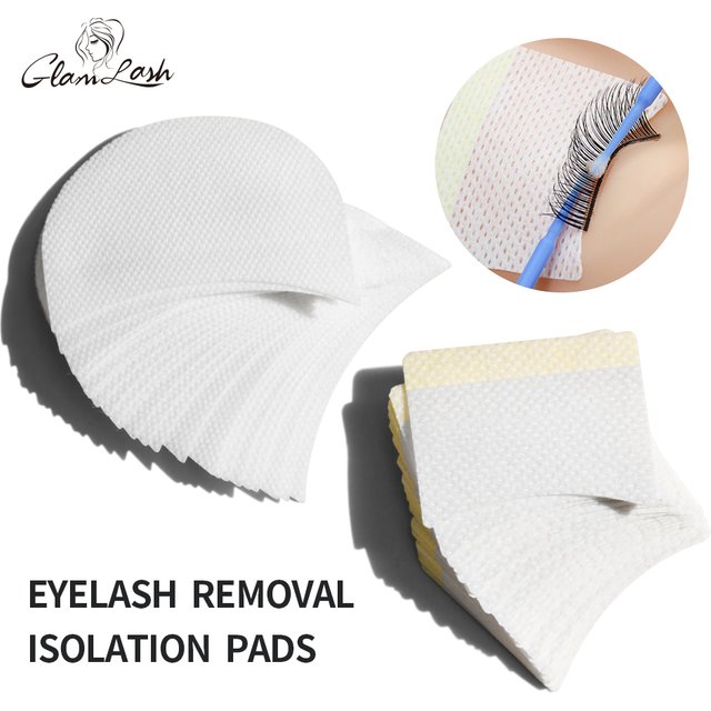GLAMLASH 40Pcs Disposable Cotton Eyelashes Patch Sticker For Removing Eyelashes Eye Pads Patch Eyelash Extension Makeup Tools