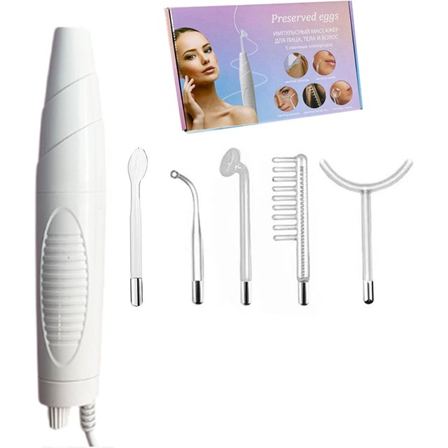 Hot Selling 30W High Frequency Facial Treatment Machine Unleashing the Power of 7-Tube Enhanced Derma Wand Electrotherapy