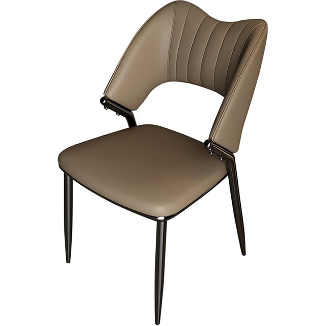 UVR Scandinavian Dining Chair Household Kitchen Backrest Stool Girls Bedroom Makeup Chair Modern Simple Hotel Restaurant Chair