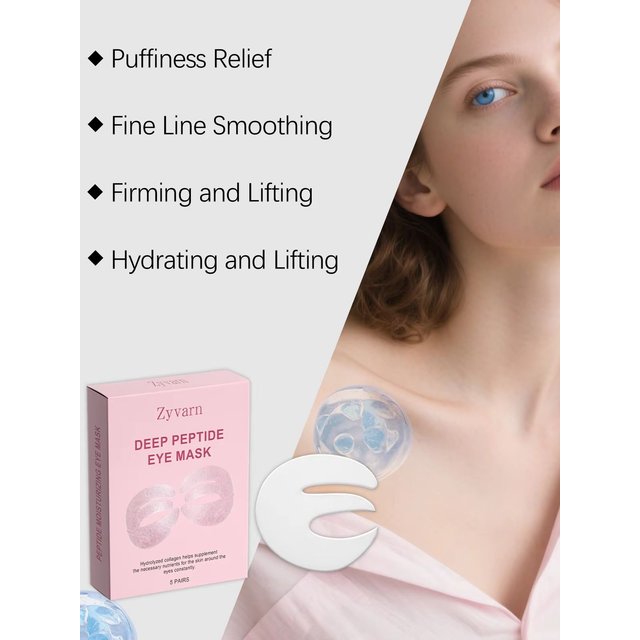 Natural Collagen Eye Mask Patches Hydrate & Moisturize Under Eye Area Soft Skin-friendly Eye Patch For Daily Home Eye Skin Care