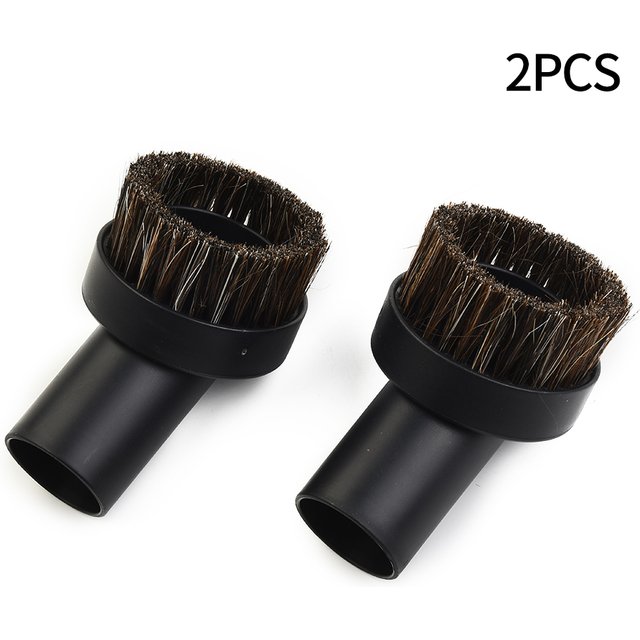 2pcs Round Horsehair Brush Tool Vacuum Cleaner Parts Mixed Horse Hair Dusting Brush For Inner Diameter 32mm Vacuum Cleaners