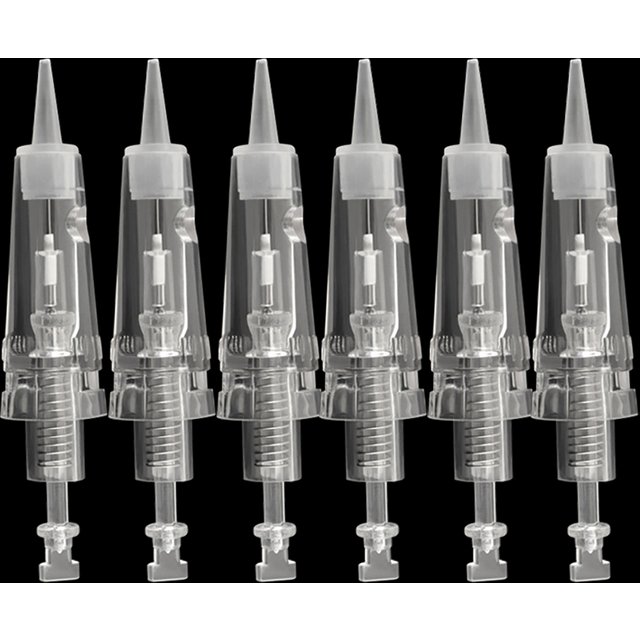 10pcs Bayonet Cartridge Micro Needles R1/R2/R3/R5/R7/F3/F5/F7 for Micropigmentation Tattoo Device Makeup Eyebrow Lip Derma Tools