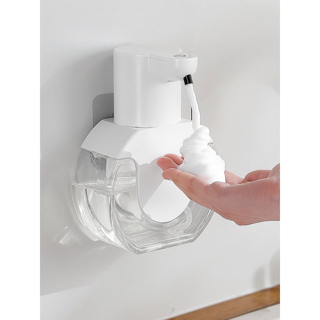 New Wall Mounted Automatic Soap Dispenser Foam Smart Hand Washing Machine 420ml Liquid Rechargeable Bathroom Induction Sensor