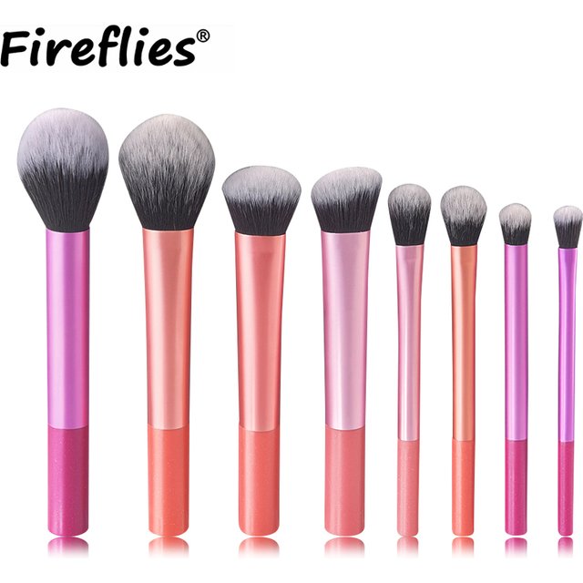8pcs Makeup Brush Kit Soft Synthetic Hair Make Up Brushes Foundation Blush Eyeshadow Cosmetic Makeup Tools