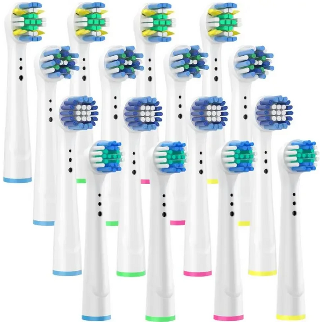 8/16Pcs Replacement Brush Heads for Oral B Electric Toothbrushes Floss Cross Action 3D Pro White Precision Standard Daily Clean