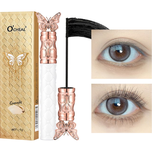 Ocheal Black Mascara Lengthens Eyelashes Extra Volume Long Lasting Waterproof Natural Quick Drying Lashes Female Makeup