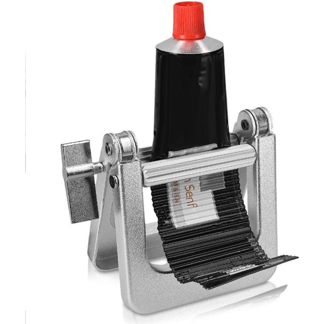 Metal Toothpaste Tube Squeezer - Large Multifunctional Tube Wringer Roller Dispenser for Hair Color Dye, Paint Tubes, H