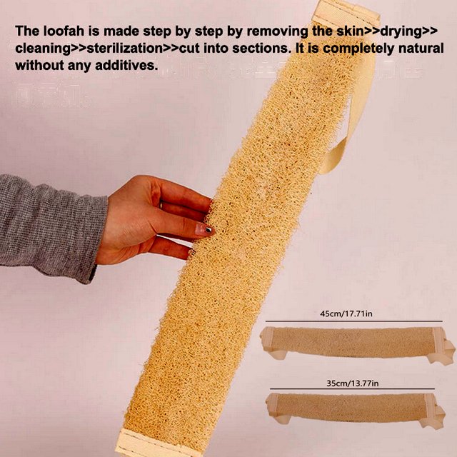 LoLoofah Bath Towel fah Soft Exfoliating Body Scrub Bath Shower Spa Massage Bath Brush Scrubber Sponge Back Strap Skin Cleaning