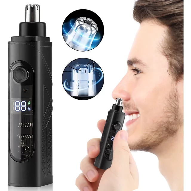 Electric Nose Hair Trimmer Implement Shaver Clipper for men Women Neck Eyebrow Trimmer Shaver Man Clean Trimer Razor Remover Kit
