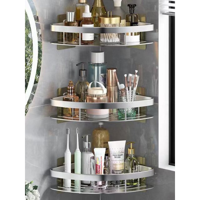 Shower Gel Holder for The Bathroom Bathroom Toilet Paper Holder Shelf Without Drilling Home Restroom Accessories Storage