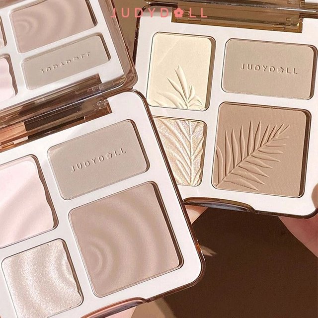 Judydoll Iluminador Maquillaje Contouring Makeup Bronzers Face Palette Matte Highlighters Brighten Facial Powder Shadows