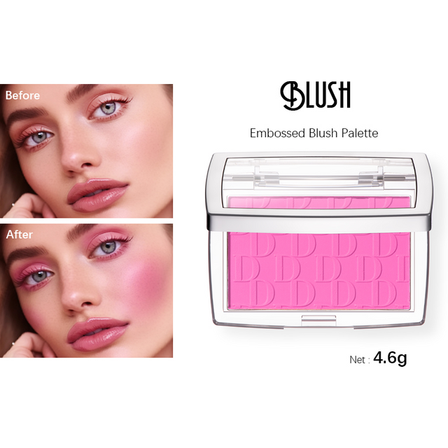Blush Matte Natural Cheek Tint Brighten Face Waterproof Face Contouring Cosmetics Blush Powder Soft Female Makeup For Cheeks