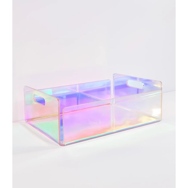 Dazzling Colorful Acrylic Storage Box for Cosmetics, Books, and Clothes, Decorative Trays, Multifunctional Desktop Organizers