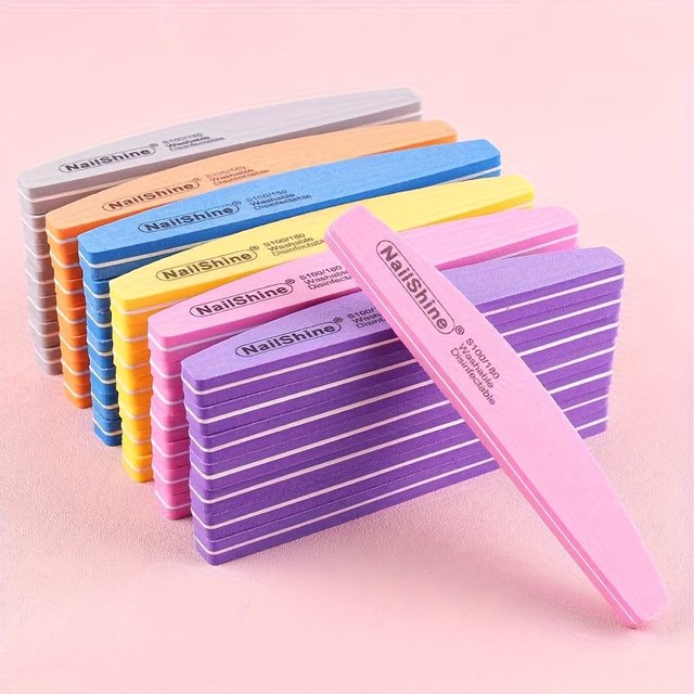 1/2/3/5/10PCS Professional Double-sided Nail File Colorful Sponge Nail Polish Buffing Sanding Polishing Pedicure Manicure Tools