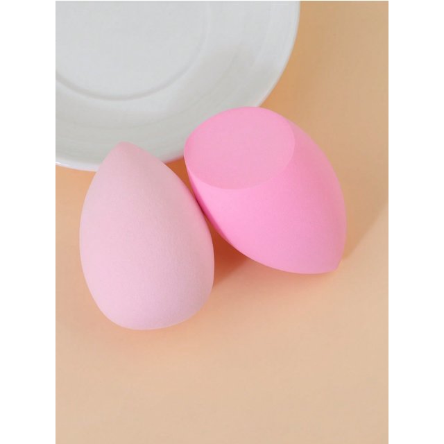 2pcs Wet & Dry Makeup Sponges - Foundation Blending Sponges, Suitable For Concealer, Blush, Loose Powder, Multi-Color Makeup Egg