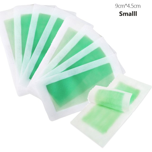 10/50pcs Facial Wax Strips Painless Hair Removal Wax Strips for Armpit Lips Leg Body Hair Remove Stickers Eyebrow Face Wax Paper