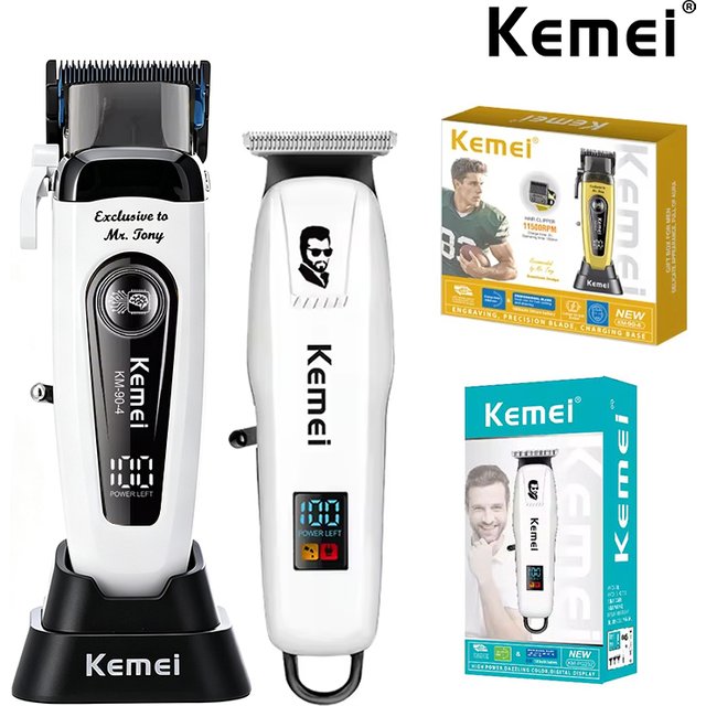 Professional Hair Clippers USB Rechargeable Hair Trimmer Cordless Hair Cutting Machine for men Kemei KM-90-4 KM-PG232