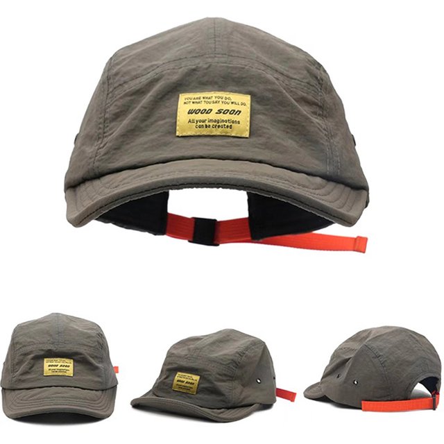 Fashion 5 Panel Baseball Cap Snapback Caps Quick-drying Flat-brimmed Hat for men Women Adjustable Summer Casual Sunscreen Hats