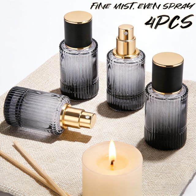 Flacon pulvérisateur de parfum vide 30ML, atomiseur de parfum rechargeable, anti-fuite, brume Fine haut de gamme, bouteille de voyage, 2/4 pièces