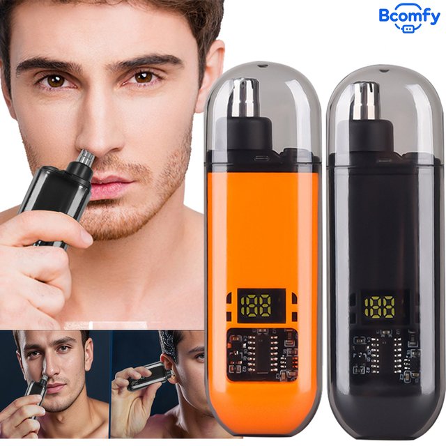 Nose Hair Trimmer Mini Portable Nose Hair Remover Nose Hair Clipper for men Rechargeable Painless Nose and Ear Trimmer