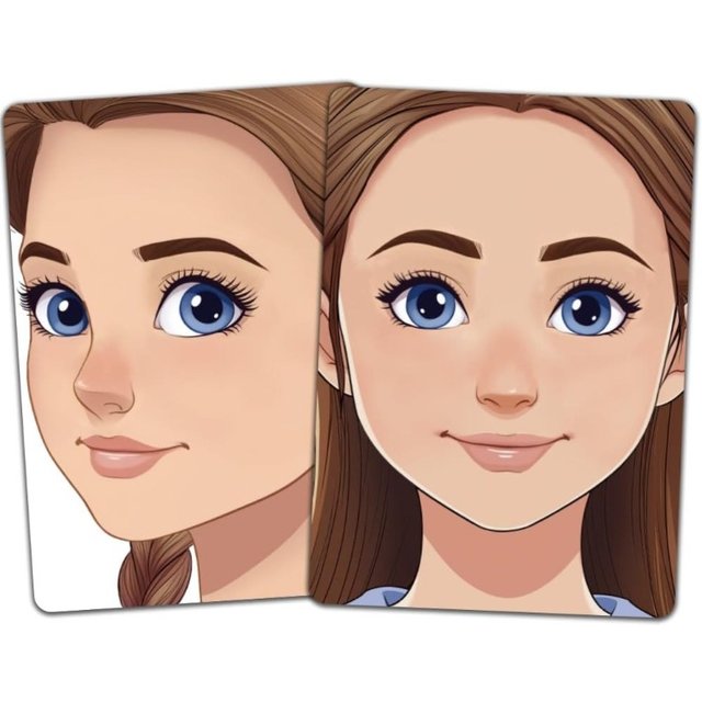 2pcs Face Painting Practice Board Reusable Makeup Practice Mannequin Face Painting Exercise Template Stage Painting Tool Facial