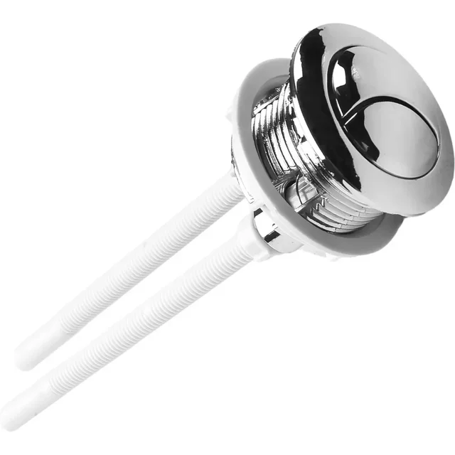 Bouton poussoir de toilette chromé ABS, double chasse d'eau, bouton de réservoir d'Eau de toilette,