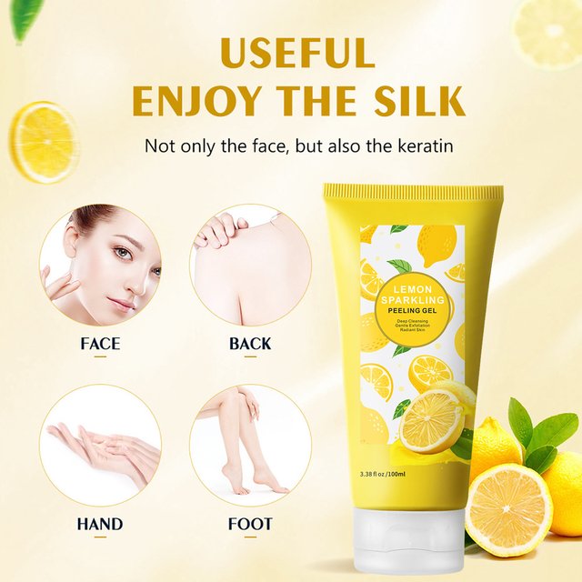 Facial exfoliating gel deep cleans pores gently exfoliates the whole body skin care
