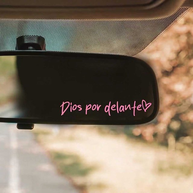 God on the Rearview Mirror in the Car, Decorated with Makeup Mirror Stickers, Inspiring Stickers Full of Positive Energy