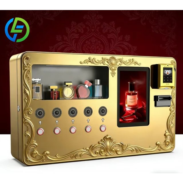 Perfume Vending Machine for Hotel/Gym, Wall-Mounted Compact Design, Supports Cash/Card/Coin & 24/7 Operation Custom