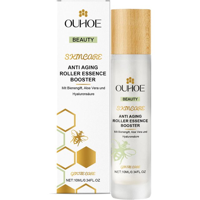 Anti Aging Roller Essence for Face Firms and Smoothes Fine Lines Bee Venom Night Rollerball Serum Hydrating Tighteing Skin Care