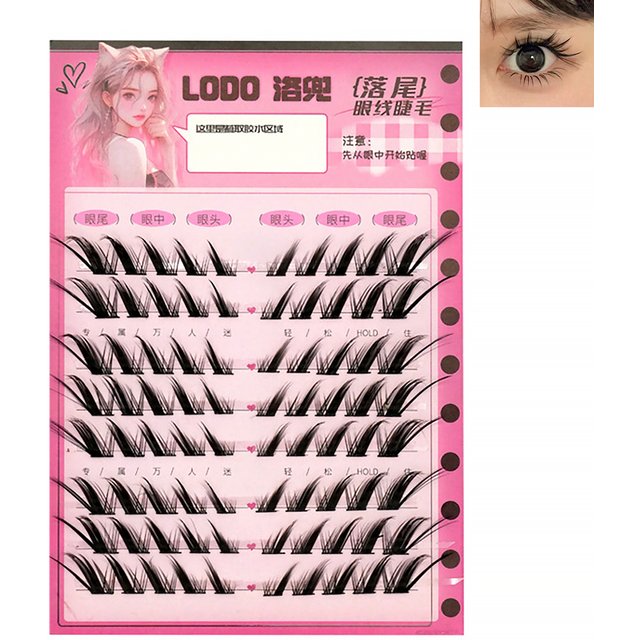 Self Adhesive Lash Clusters Mix Length Natural Look Lashes Clusters False Eyelashes for Beauty Eye Cosplay DIY Makeup Tools