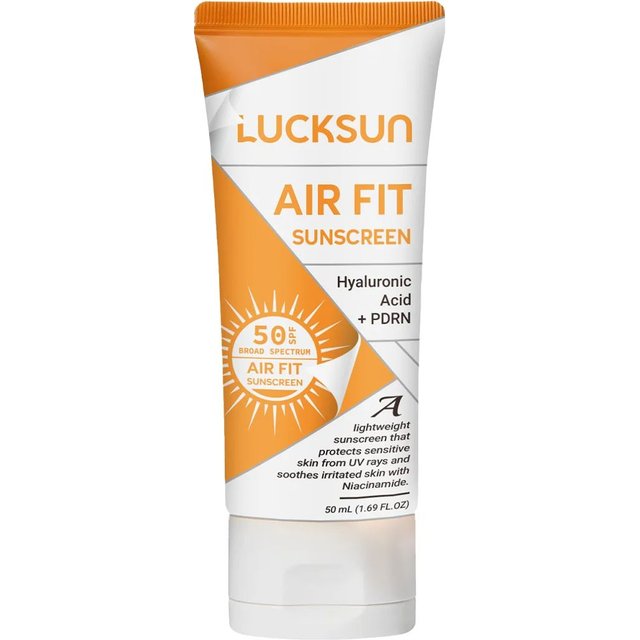 LUCKSUN 50ml SPF50 Sunscreen Hydrating Sunblock Lightweight Non-Greasy Face Sunscreen for Sensitive Skin & Normal Skin Types