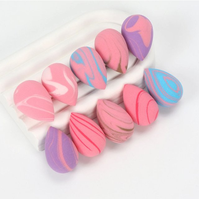 10/20/30/50/100Pcs Mini Makeup Sponge Set, Dual-Use Wet/Dry Beauty & Blenders for All Skin Types