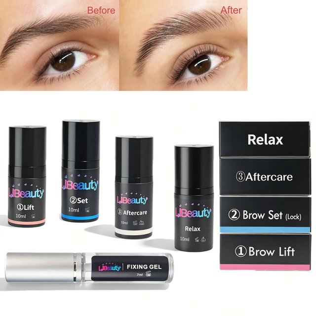 Libeauty 1#2#3#4 Lash Lift Lotion Single Bottle Brow Lamination Perm Cream Keratin Emulsion BrowLifting For Home Use Makeup Tool