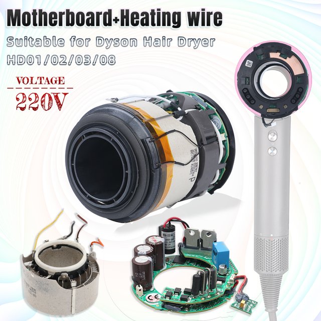 220V Voltage Heating Coil Mainboard Mothboard Repair Part for Dyson Hair Dryer HD01 HD02 HD03 HD08 Disassembly Accessories