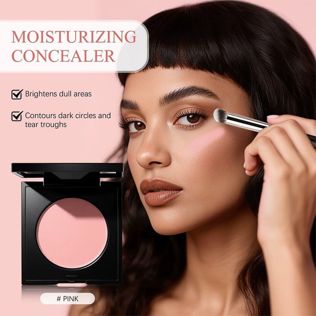 Moisturizing Concealer Cream Lightweight Long‑Lasting Non‑Caking Color Correcting Concealer Natural Coverage Makeup Cosmetic