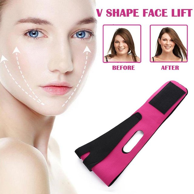 Elastic Face Slimming Bandage V Line Face Shaper Women Chin Cheek Lift Up Belt Facial Massager Strap Face Beauty Skin Care Tools