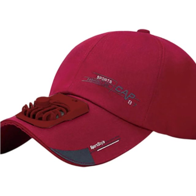 Fan Cooling Baseball Cap Sun Visors Outdoor Sport Cap Summer Breathable Sunscreen Hat for women Men Camping Hiking Travel