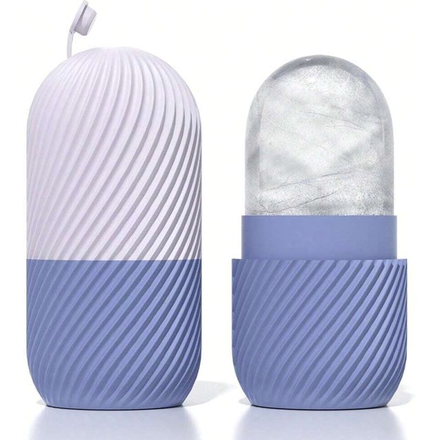 One Silicone Ice Face Roller Mold - Reusable Tray For Reducing Puffiness, Enhancing Skin Care And Facial Massage