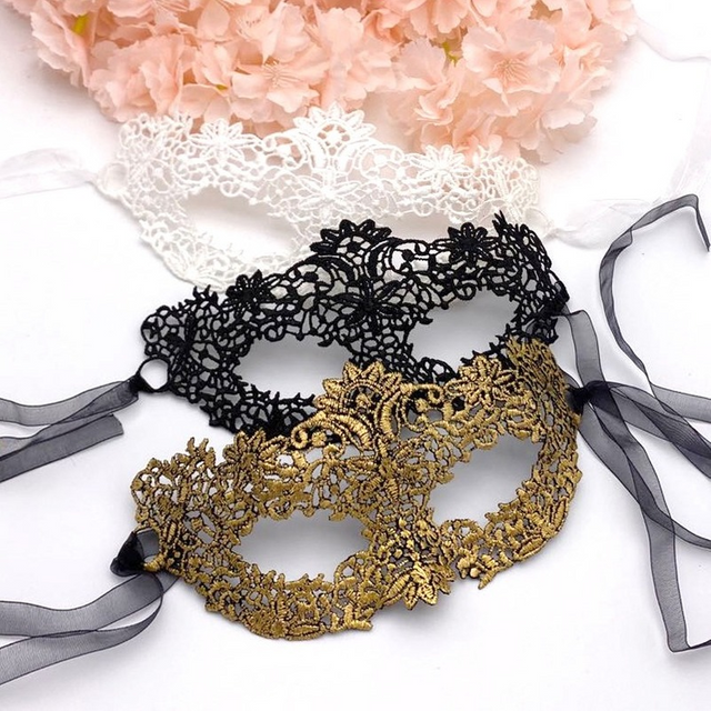 Masque facial bronzant en dentelle creuse pour femmes, Sexy, princesse, fête, Cosplay, accessoires