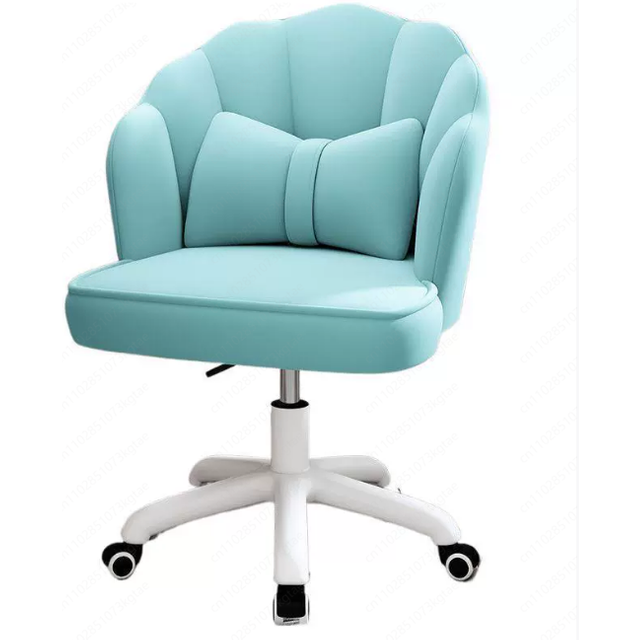 Modern Fabric Home Butterfly Lift Chair Cute Petal Desk Chair Height Adjustable Makeup Computer Convertible for Office Home Use