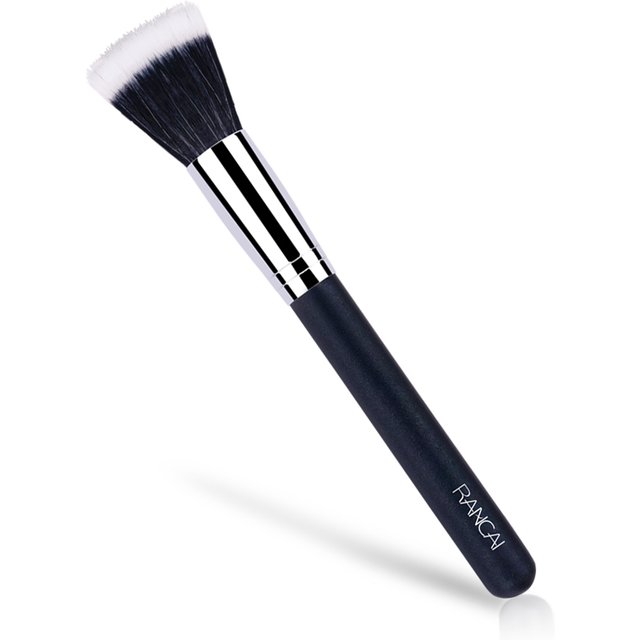 1pcs Full Size Powder Brush Blusher Contour Skin Care Black Fiber Stippling Brush Cosmetic Make Up Beauty Tools