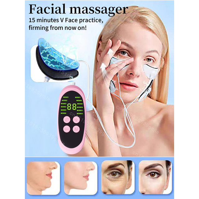 Ems Facial Massager Microcurrent Muscle Stimulator Facial Lifting Skin Tightening Anti-Wrinkle Muscle Stimulator Beauty Devic