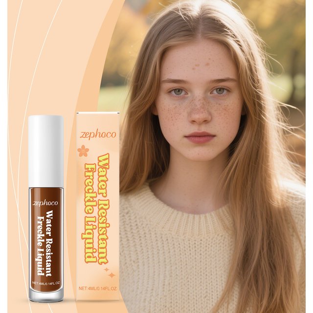 Zephoco Water Resistant Freckle Liquid Long Lasting Simulation Spot Fake Dot Quick Dry Natural Waterproof and Sweat Proof Makeup