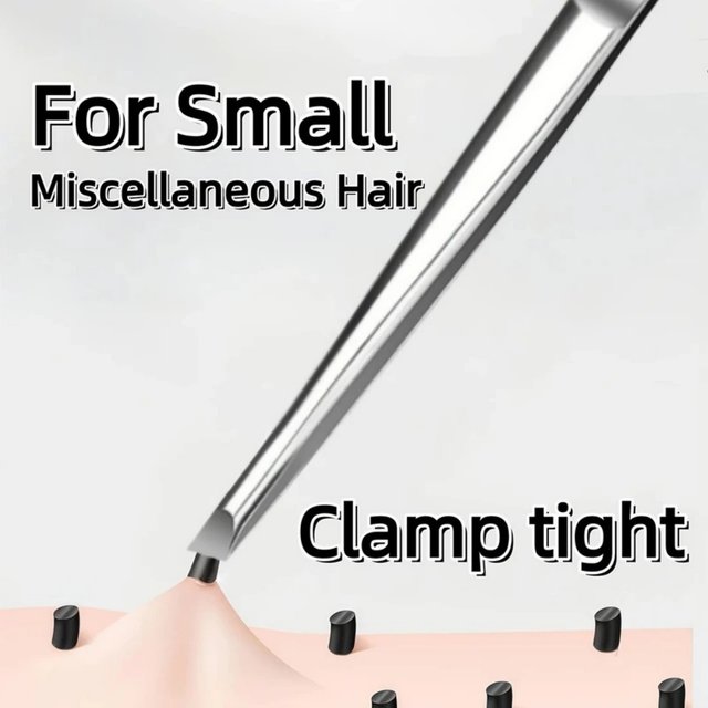 Stainless Steel Tweezers For Eyebrow Eyelash Application Beard & Mustache Trimming False Eyebrow Applicator Clips Beauty Tools