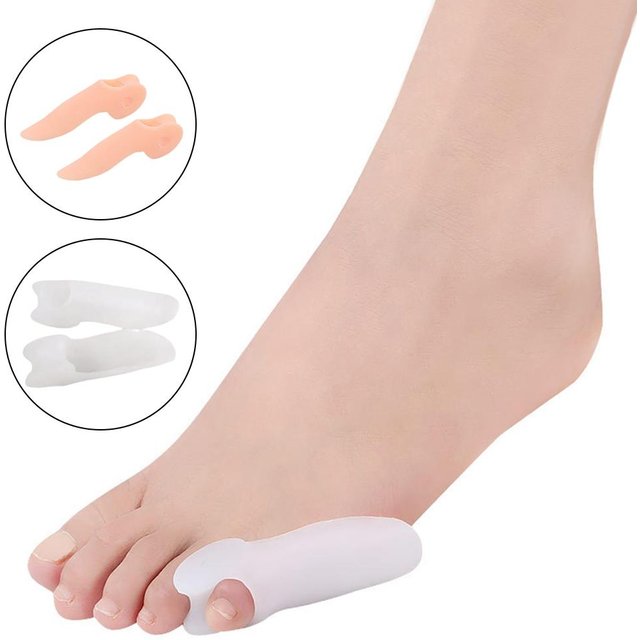 5/1PAIR Soft Gel Pinky Bunion Corrector Little Toe Separator Bunion Pads For Pain Relief Corn Callus Blisters Toe Foot Care Tool