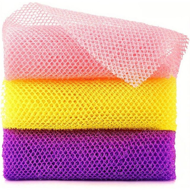 Exfoliating African Mesh Bath Sponge, Bath Towel, Nylon Bath Towel, Daily Skincare Anti-Dandruff Scrub Towel