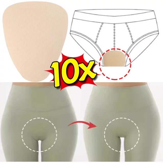 Women Invisible Panties Insert Camel Toe Concealer Cover Feminine Lines Cameltoe Pads Prevention Underwear for Bikini Legging