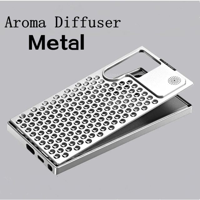 Aluminum Alloy Metal Aroma Phone Case for Samsung Galaxy S25 Ultra S24 Ultra S23 Ultra Perfume Heat Dissipation Shockproof Cases