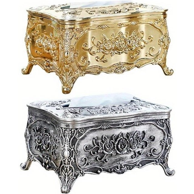 1pc Luxury Tissue Box Cover Rectangle Facial Tissue Paper Box Cover Toilet Paper for Car Bedroom Decor Office Kitchen